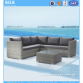 Patio Sofa Set Outdoor Waterproof Rattan Corner Sofa Garden Furniture